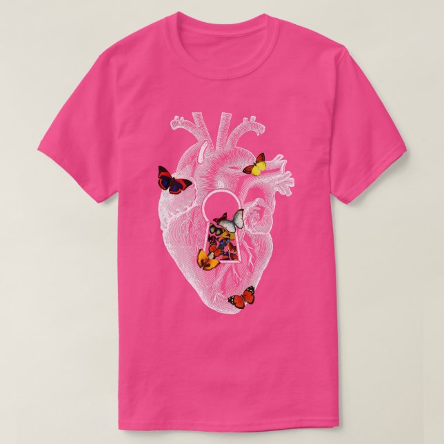 Heart Vår Butterfly Mors dag av Tobe Fonseca T Shirt (Design framsida)