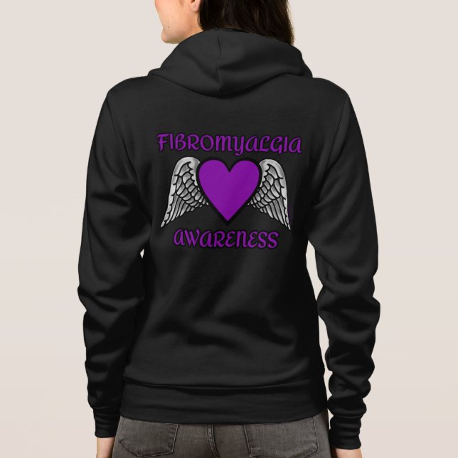 Heart/Vingar...Fibro Hoodie T Shirt (Baksida)
