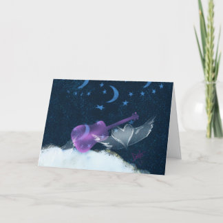 Heart vingar-hälsningskort kort