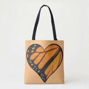 Heart Vingar Monarch Butterfly Tygkasse