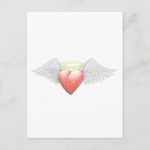 Heart Vinge Halo Vykort