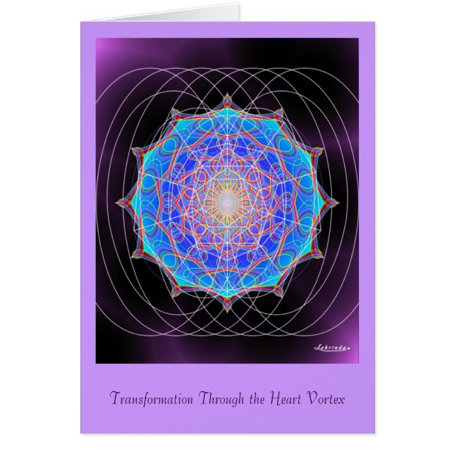 Heart Vortex Hälsningskort (Framsidan)