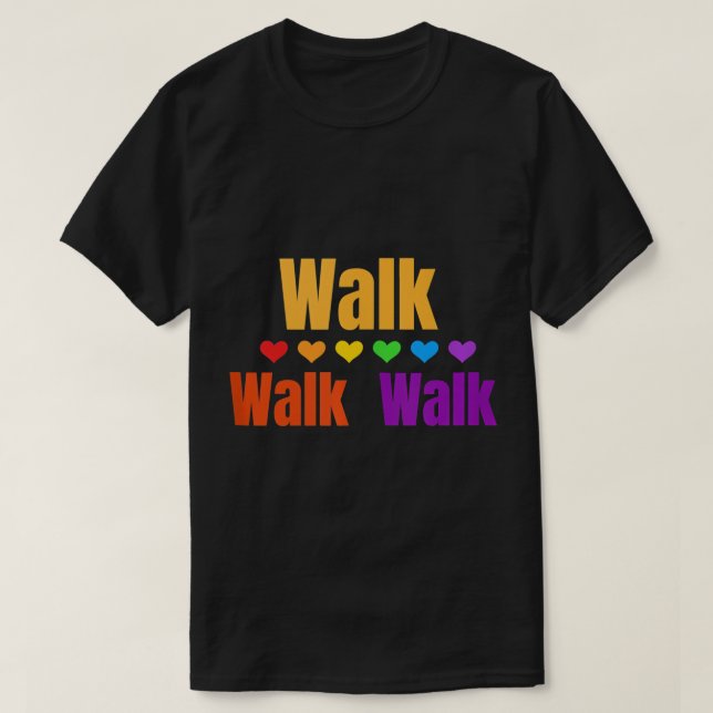 Heart Walk Indoor Walking Outdoor Walk på Home Pou T Shirt (Design framsida)