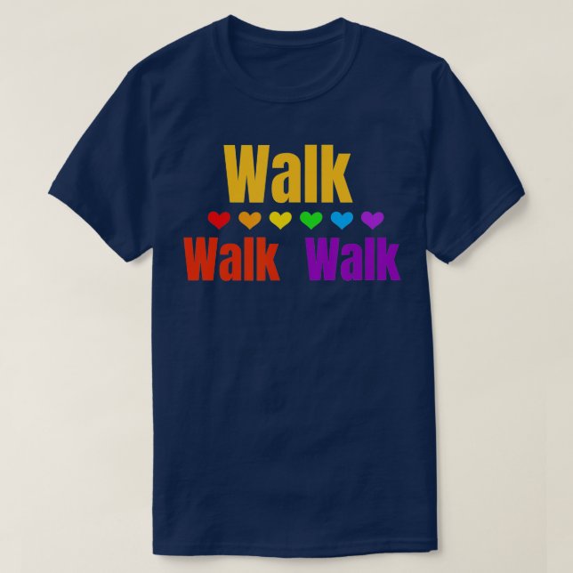 Heart Walk Indoor Walking Outdoor Walk på Home Pou T Shirt (Design framsida)