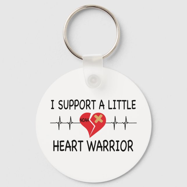 HEART WARRIOR KEYCHAIN NYCKELRING (Framsida)