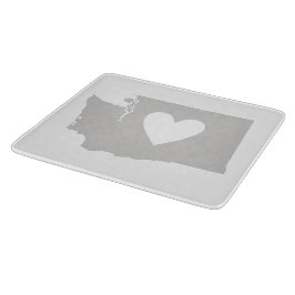 Heart Washington State silhuette