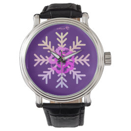 Heart Watch Lila Snowflake Watch Armbandsur