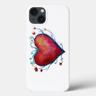 Heart Watercolor Art Apple iPhone 7, Tuff Xtreme