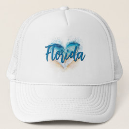 Heart Wave Florida Beach Keps
