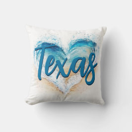 Heart Wave Texas Beach Kudde