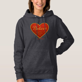 Heart with Believe in Gold T Shirt