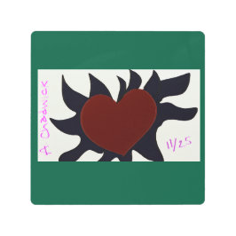 Heart with Black Flames 