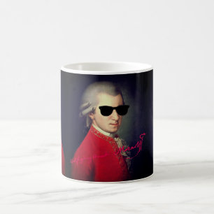 ♥ Heart Wolfgang Amadeus Mozart med namnteckning ♥ Kaffemugg