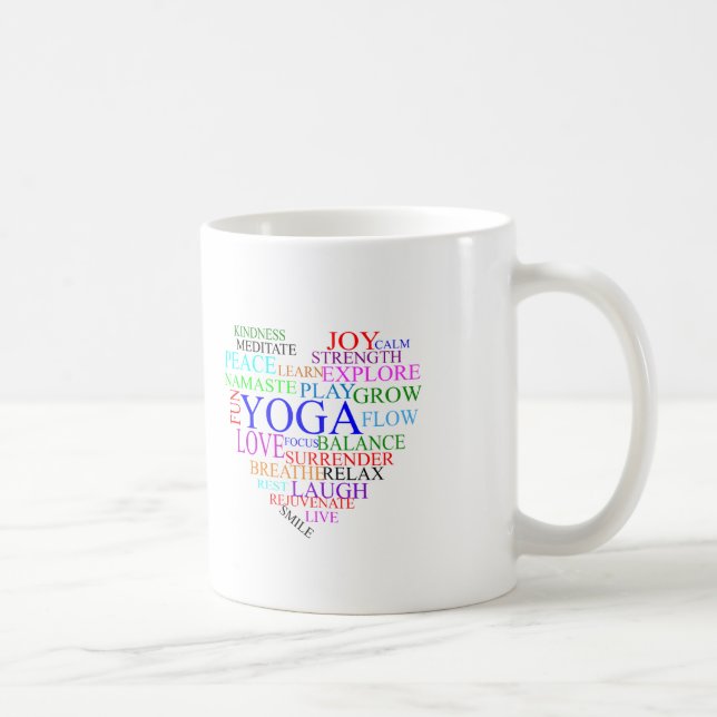 Heart Yoga Mugg - unika Yoga-gåvor (Höger)