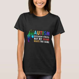 Heart Zebra Satt Inspirational Autism Awareness T Shirt