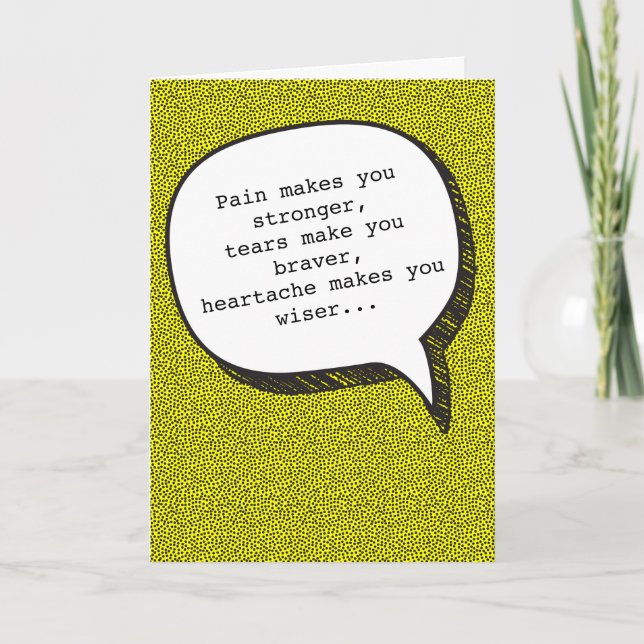 Heartache and Vodka Funny Greeting Card Kort (Framsida)