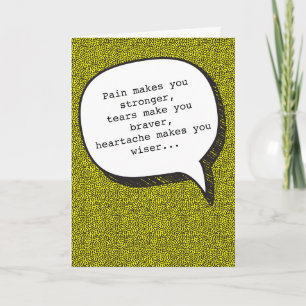 Heartache and Vodka Funny Greeting Card Kort