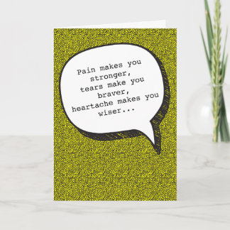 Heartache and Vodka Funny Greeting Card Kort