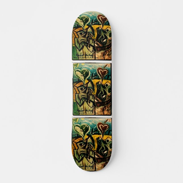 HEARTACHE SKATEBOARD BRÄDA 19,5 CM (Framsida)