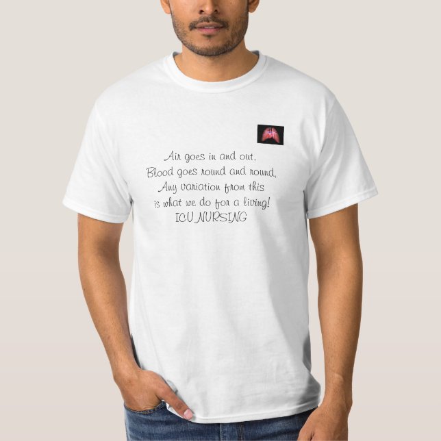 HeartAndLungs luft går in, och ut, går blod r… Tee (Framsida)