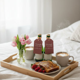  Heartbeat and personalized romantic quote Presentetikett