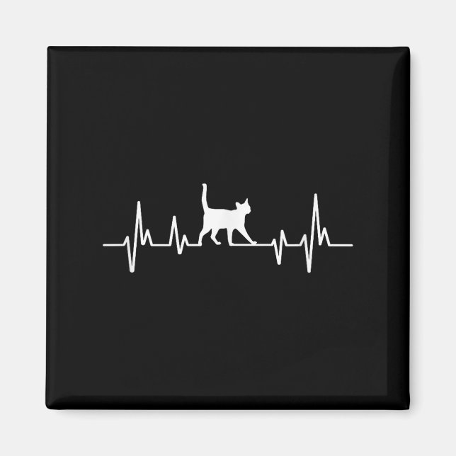Heartbeat Cat  Magnet (Framsidan)