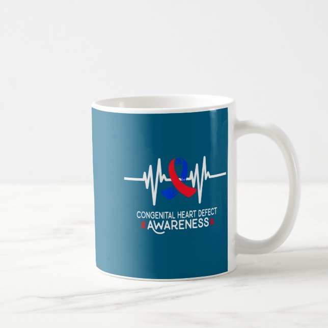 Heartbeat Chd Congenital Heart Defect Awareness Mo Kaffemugg (Höger)