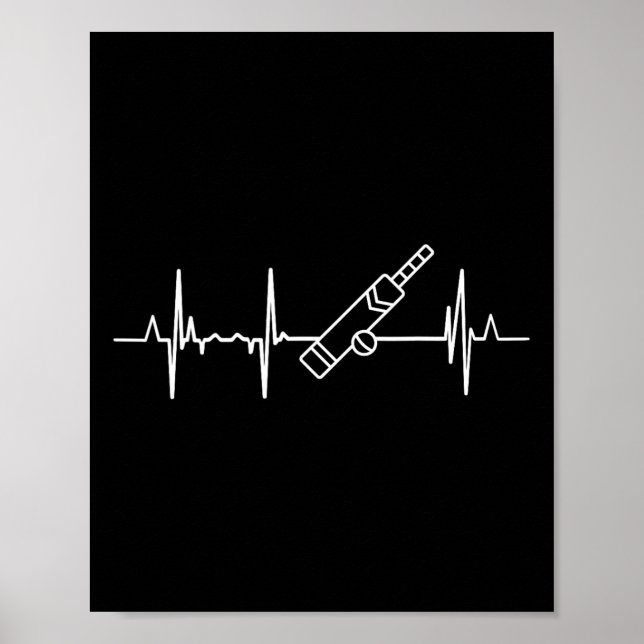 Heartbeat Cricketspelare Heart Line  Poster (Framsidan)