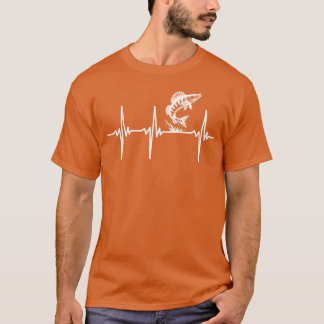 Heartbeat For Zander And Predator Sport Fishing re T Shirt