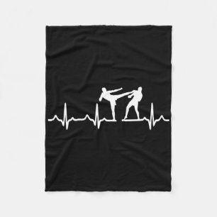 Heartbeat Kickboxing Tröja Kick Boxing Karate T-sh Fleecefilt