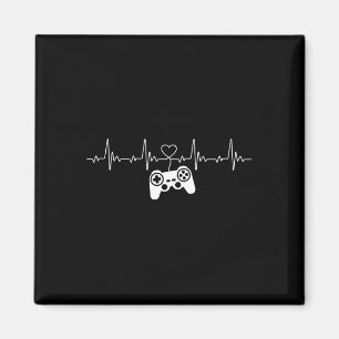 Heartbeat Konsol Nörd Spel Gadget Spelare Magnet