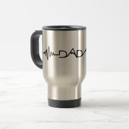 Heartbeat Pappa | Minimalistisk Fars Dag Kaffe Resemugg