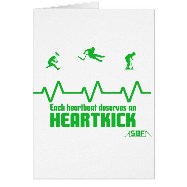 heartbeat scooter hälsningskort (Framsidan)