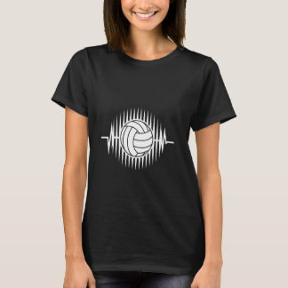 Heartbeat Volleyball Enthusiast Sporty Casual Wear T Shirt
