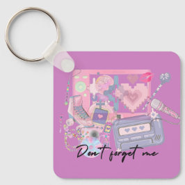Heartbeats of the 2000s – Pink Nostalgia Keychain Nyckelring