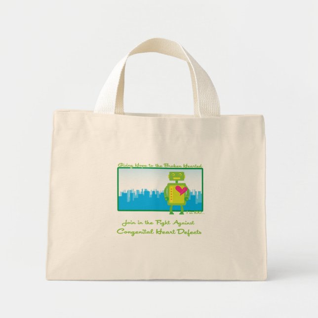 HeartBot, ton Mini Tygkasse (Framsidan)