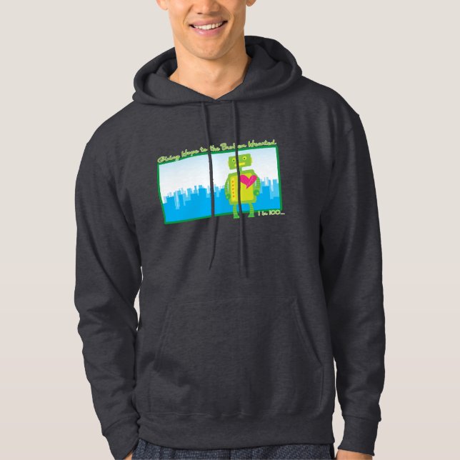 HeartBot tröja Hoodie (Framsida)
