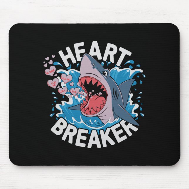 Heartbreaker Shark Cute Funny Love Design For Vale Musmatta (Framsidan)
