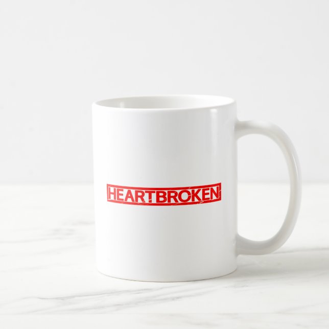 Heartbroke Frimärke Kaffemugg (Höger)