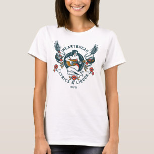 "Heartbroke Lyrics & Liquor, 1975" Retro-Pinup T Shirt