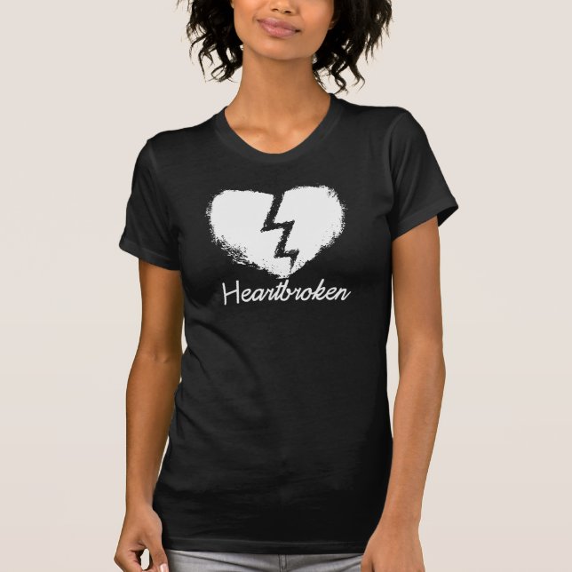 Heartbroken Anti valentin dagT-tröja Tee (Framsida)