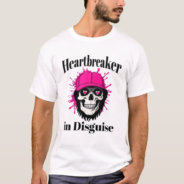 Heartbrytare i Coolan Disguise T-Shirt Skull Desig (Framsida)