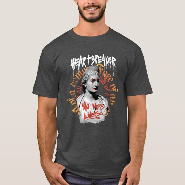 Heartbrytare - ingen mer Älskare-status T Shirt (Framsida)