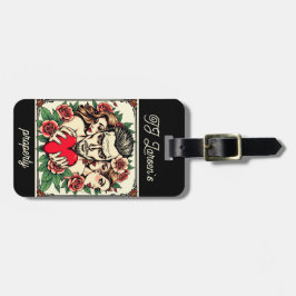 Heartbrytare och kvinnor Tattoo art-inspirerad anp Bagagebricka