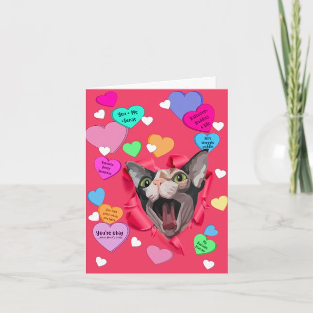Heartbrytare, shynx Valentine Card Tack Kort (Framsida)