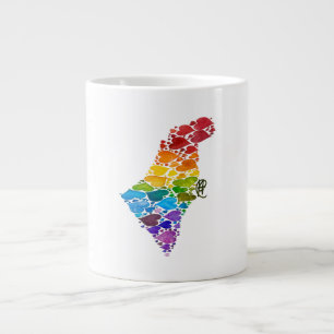 Hearter av Israel Oversized Mugg Jumbo Mugg