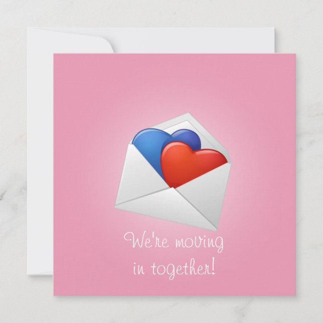 Hearter och cupider inbjudningar (Framsida)