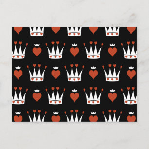 Hearter och Krona Motif Vykort
