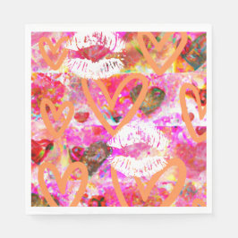 Hearter och Läppar Pappersservett