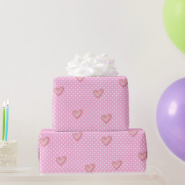 Hearter och Polka dots Presentpapper